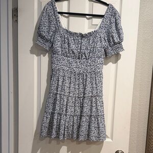 Altar'd State Blue Floral Mini Dress